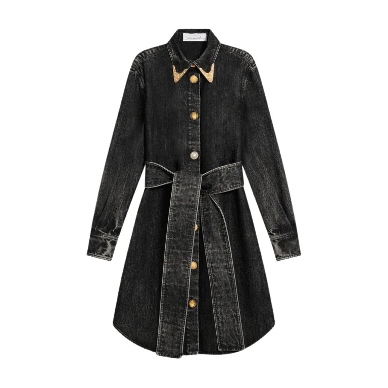 Schiaparelli Cowboy Shirt Dress Dresses in Schiaparelli Authentic Luxury Fashion at Luxury Shoes 