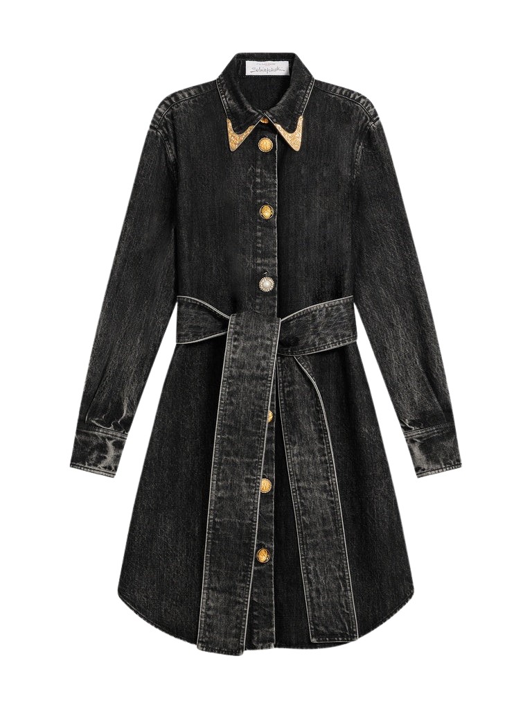 Schiaparelli Cowboy Shirt Dress Dresses in Schiaparelli Authentic Luxury Fashion at Luxury Shoes 