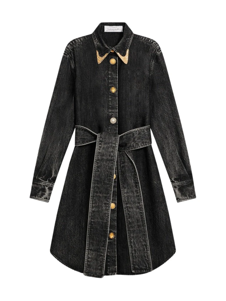 Schiaparelli-Cowboy-Shirt-Dress41429_nobg Schiaparelli Cowboy Shirt Dress Dresses in Schiaparelli Authentic Luxury Fashion at Luxury Shoes