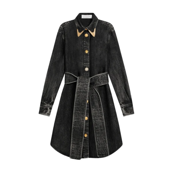 Schiaparelli Cowboy Shirt Dress Dresses in Schiaparelli Authentic Luxury Fashion at Luxury Shoes 