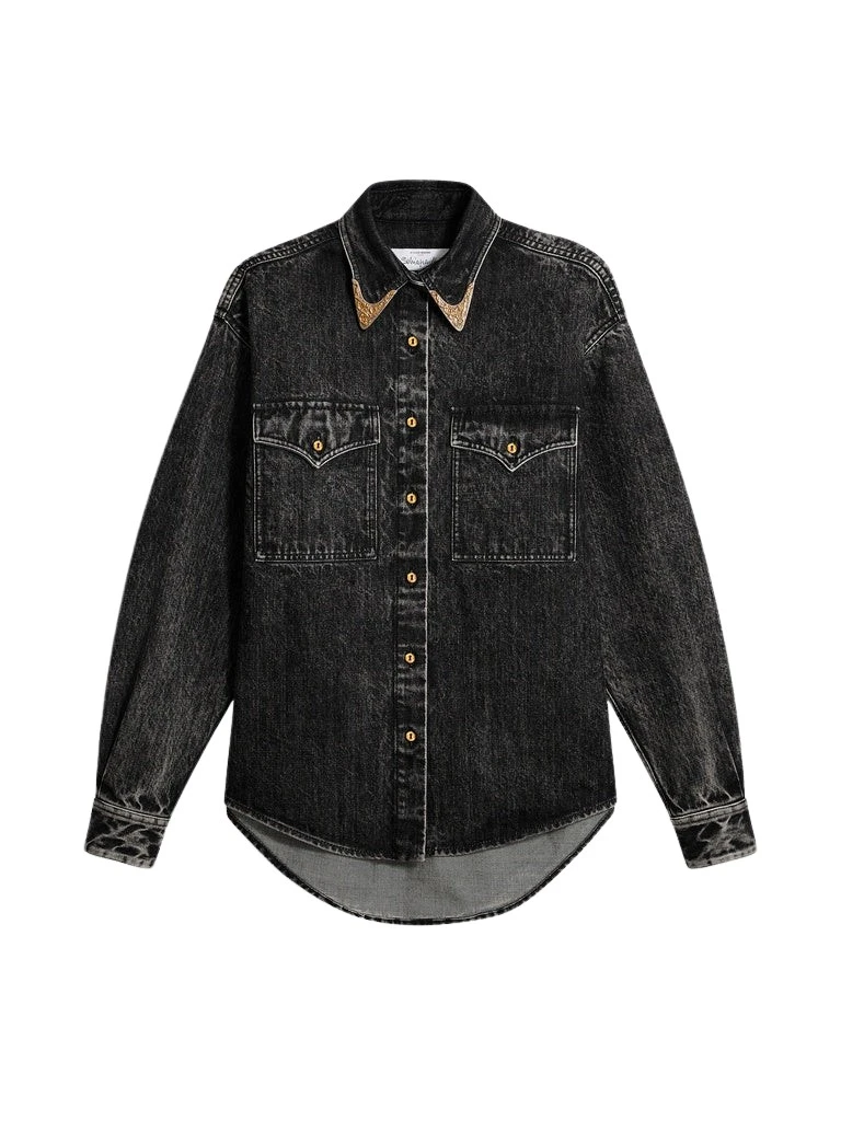 Schiaparelli-Cowboy-Shirt90863_nobg Schiaparelli Cowboy Shirt Tops in Schiaparelli Authentic Luxury Fashion at Luxury Shoes
