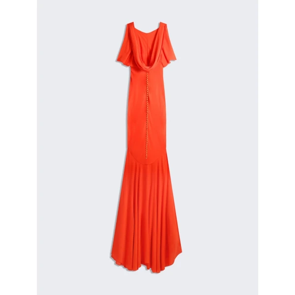 Schiaparelli Cowl Backless Dress Dresses in Schiaparelli Authentic Luxury Fashion at Luxury Shoes 