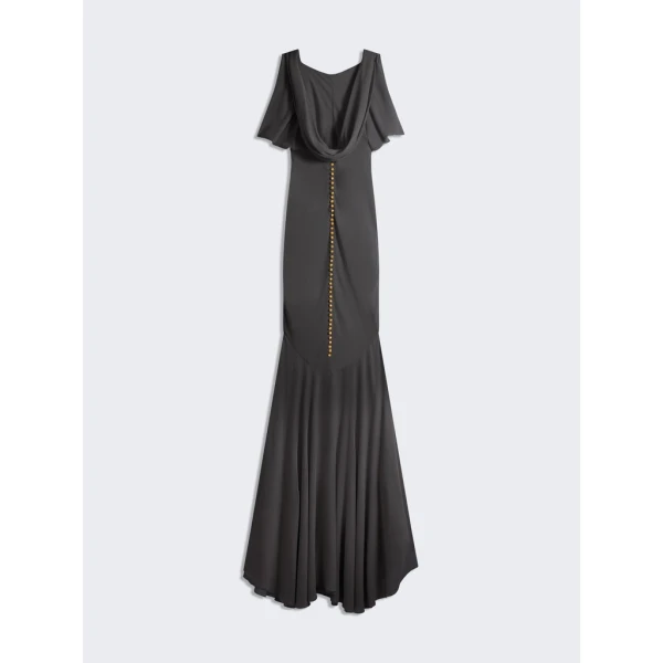 Schiaparelli Cowl Backless Dress Dresses in Schiaparelli Authentic Luxury Fashion at Luxury Shoes 