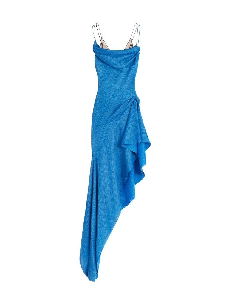 Schiaparelli-Cowl-Bustier-Dress71498_nobg Schiaparelli Cowl Bustier Dress Dresses in Schiaparelli Authentic Luxury Fashion at Luxury Shoes