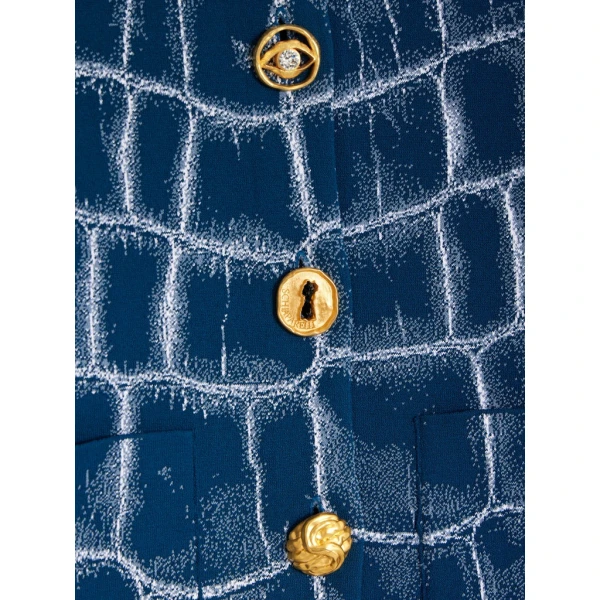 Schiaparelli Crocodile Jacquard Cardigan Knitwear in Schiaparelli Authentic Luxury Fashion at Luxury Shoes 