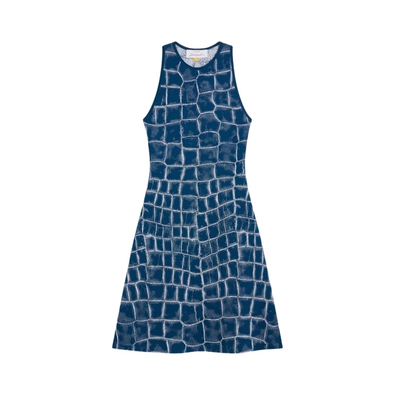 Schiaparelli Crocodile Jacquard Dress Dresses in Schiaparelli Authentic Luxury Fashion at Luxury Shoes 