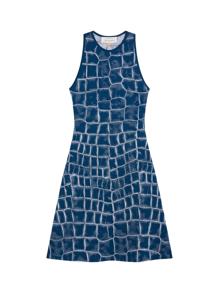Schiaparelli Crocodile Jacquard Dress Dresses in Schiaparelli Authentic Luxury Fashion at Luxury Shoes 