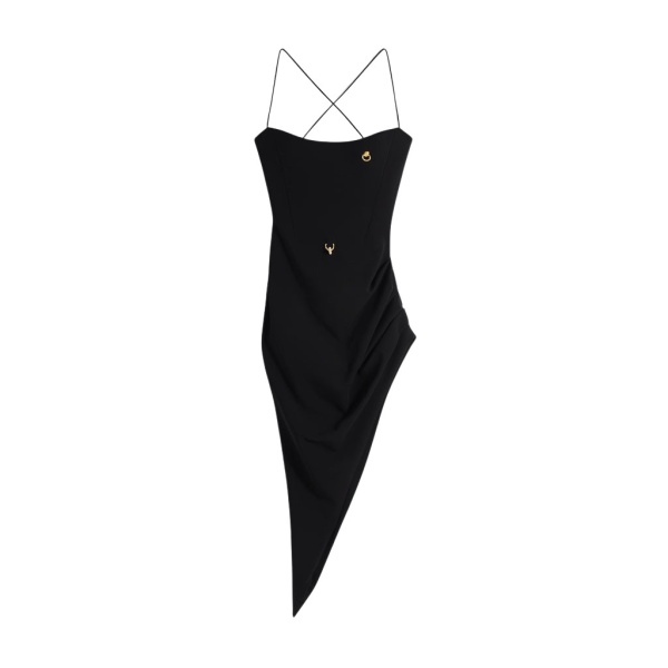 Schiaparelli Crossed Thin Straps Dress Dresses in Schiaparelli Authentic Luxury Fashion at Luxury Shoes 