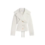 Schiaparelli Crossover Collar Blouse Tops in Schiaparelli Authentic Luxury Fashion at Luxury Shoes 