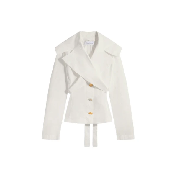 Schiaparelli Crossover Collar Blouse Tops in Schiaparelli Authentic Luxury Fashion at Luxury Shoes 