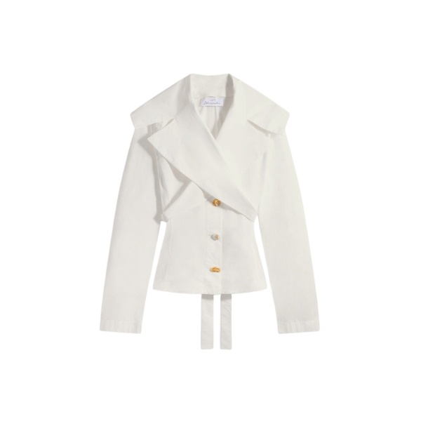Schiaparelli Crossover Collar Blouse Tops in Schiaparelli Authentic Luxury Fashion at Luxury Shoes 