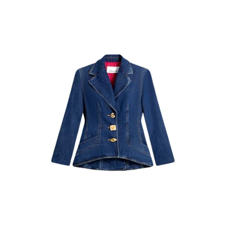 Schiaparelli Denim Basque Jacket Jackets in Schiaparelli Authentic Luxury Fashion at Luxury Shoes 
