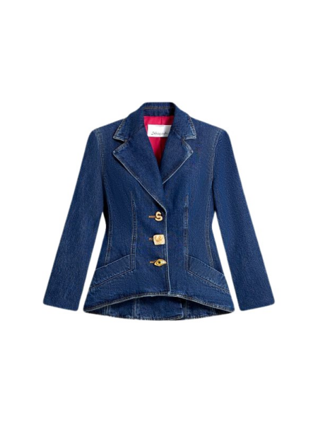 Schiaparelli Denim Basque Jacket Jackets in Schiaparelli Authentic Luxury Fashion at Luxury Shoes 