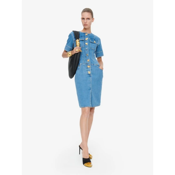 Schiaparelli Denim Corset Dress Dresses in Schiaparelli Authentic Luxury Fashion at Luxury Shoes 