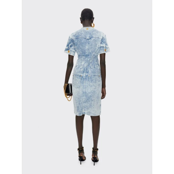 Schiaparelli Denim Corset Dress Dresses in Schiaparelli Authentic Luxury Fashion at Luxury Shoes 