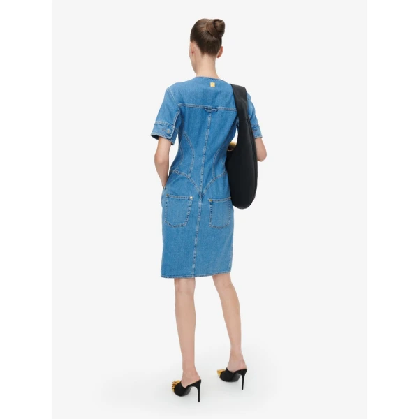 Schiaparelli Denim Corset Dress Dresses in Schiaparelli Authentic Luxury Fashion at Luxury Shoes 