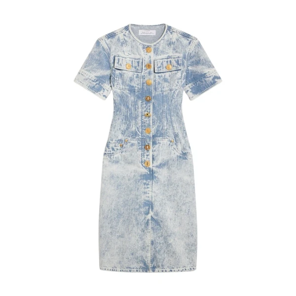 Schiaparelli Denim Corset Dress Dresses in Schiaparelli Authentic Luxury Fashion at Luxury Shoes 