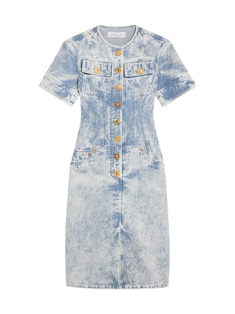 Schiaparelli Denim Corset Dress Dresses in Schiaparelli Authentic Luxury Fashion at Luxury Shoes 