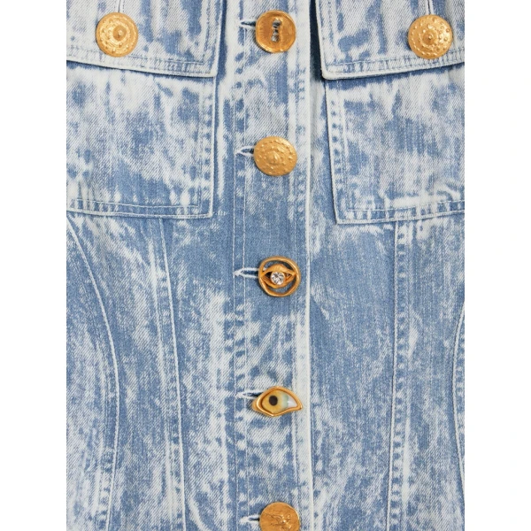 Schiaparelli Denim Corset Dress Dresses in Schiaparelli Authentic Luxury Fashion at Luxury Shoes 