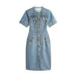 Schiaparelli Denim Corset Dress Dresses in Schiaparelli Authentic Luxury Fashion at Luxury Shoes 
