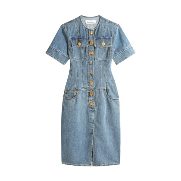 Schiaparelli Denim Corset Dress Dresses in Schiaparelli Authentic Luxury Fashion at Luxury Shoes 