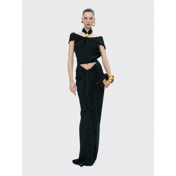Schiaparelli Draped Bijou Top Tops in Schiaparelli Authentic Luxury Fashion at Luxury Shoes 