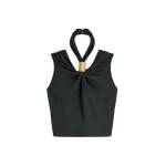 Schiaparelli Draped Bijou Top Tops in Schiaparelli Authentic Luxury Fashion at Luxury Shoes 