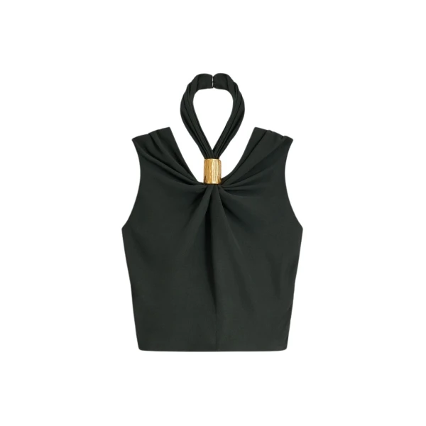 Schiaparelli Draped Bijou Top Tops in Schiaparelli Authentic Luxury Fashion at Luxury Shoes 