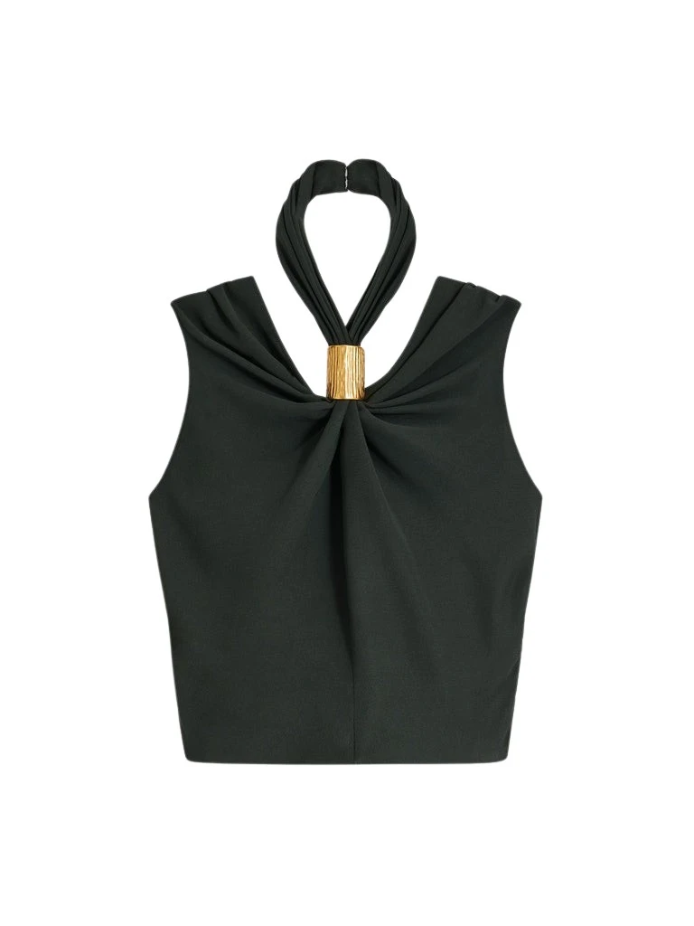 Schiaparelli-Draped-Bijou-Top73874_nobg Schiaparelli Draped Bijou Top Tops in Schiaparelli Authentic Luxury Fashion at Luxury Shoes