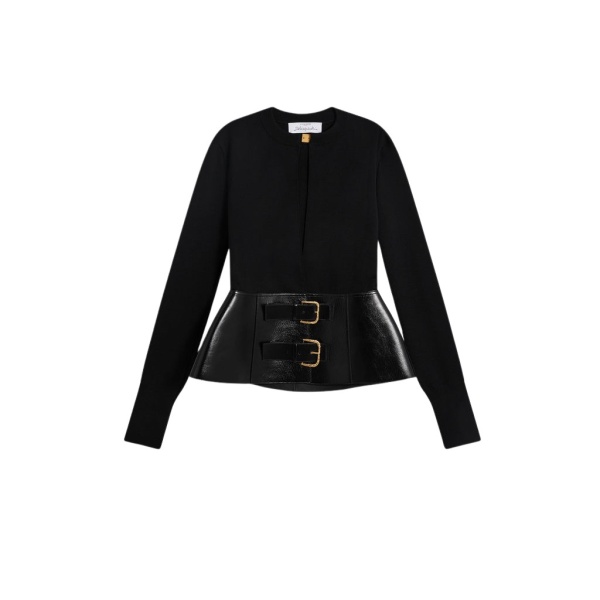 Schiaparelli Dual-Material Cardigan Knitwear in Schiaparelli Authentic Luxury Fashion at Luxury Shoes 