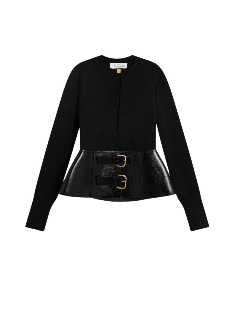 Schiaparelli Dual-Material Cardigan Knitwear in Schiaparelli Authentic Luxury Fashion at Luxury Shoes 