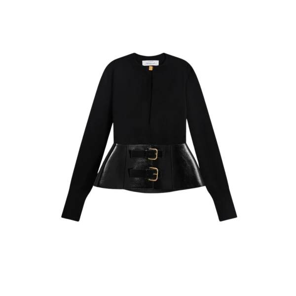 Schiaparelli Dual-Material Cardigan Knitwear in Schiaparelli Authentic Luxury Fashion at Luxury Shoes 