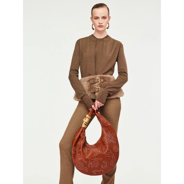 Schiaparelli Dual-Material Cardigan Knitwear in Schiaparelli Authentic Luxury Fashion at Luxury Shoes 