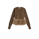 Schiaparelli Dual-Material Cardigan Knitwear in Schiaparelli Authentic Luxury Fashion at Luxury Shoes 