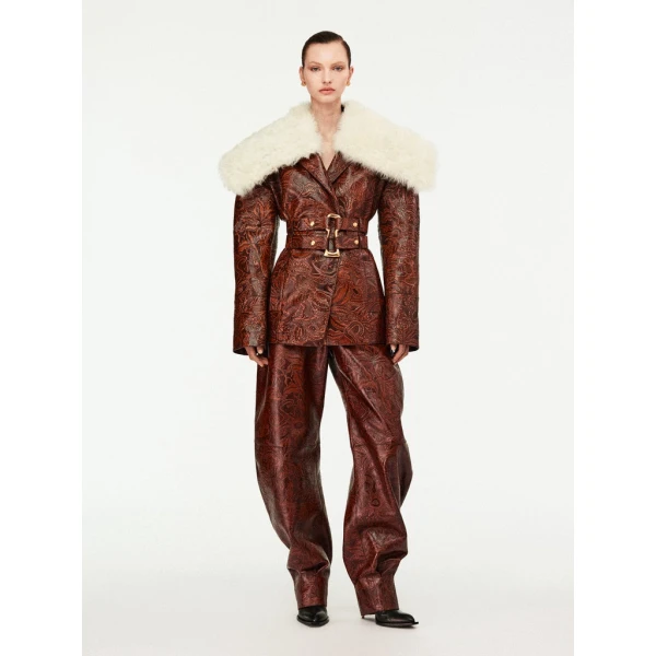 Schiaparelli Embossed Leather Jacket Jackets in Schiaparelli Authentic Luxury Fashion at Luxury Shoes 