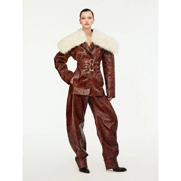 Schiaparelli Embossed Leather Jacket Jackets in Schiaparelli Authentic Luxury Fashion at Luxury Shoes 