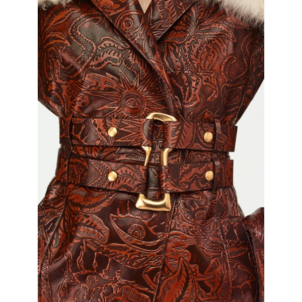 Schiaparelli Embossed Leather Jacket Jackets in Schiaparelli Authentic Luxury Fashion at Luxury Shoes 
