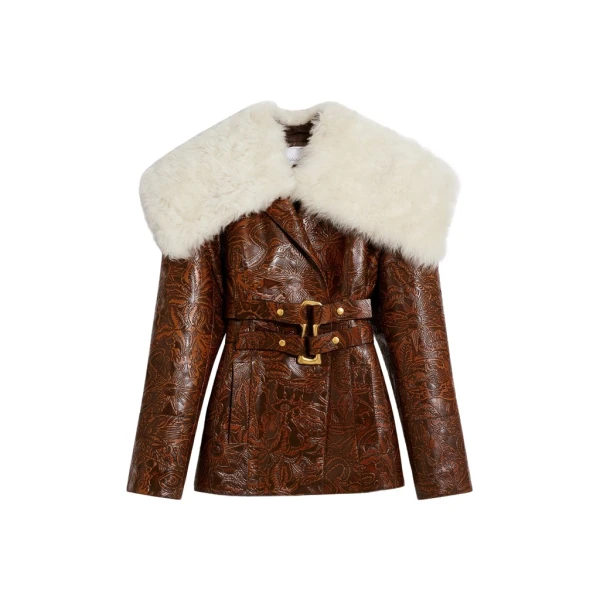 Schiaparelli Embossed Leather Jacket Jackets in Schiaparelli Authentic Luxury Fashion at Luxury Shoes 