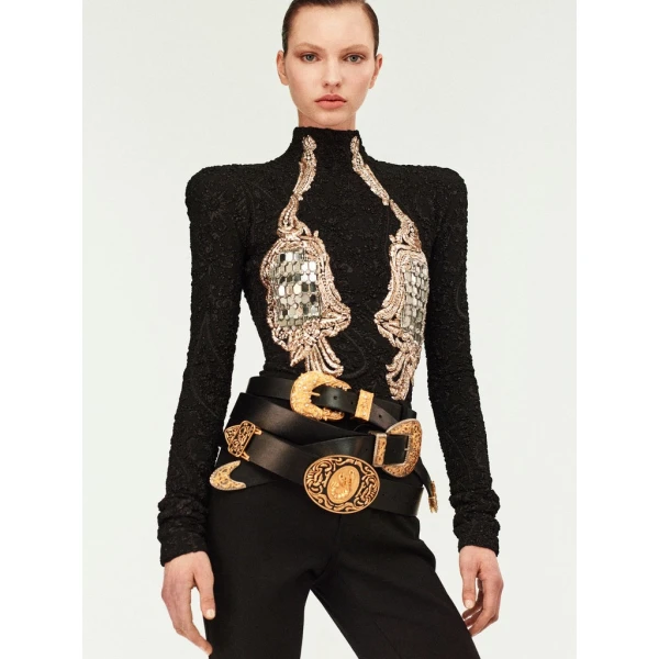 Schiaparelli Embroidered Bodysuit Bodysuit in Schiaparelli Authentic Luxury Fashion at Luxury Shoes 