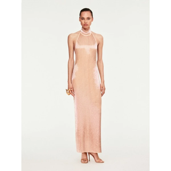 Schiaparelli Embroidered Halter Neck Dress Dresses in Schiaparelli Authentic Luxury Fashion at Luxury Shoes 