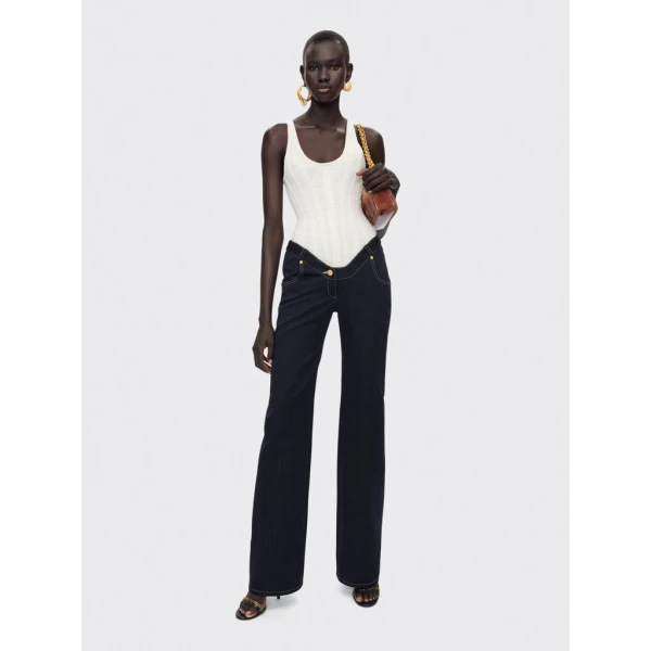 Schiaparelli Extreme Cut-Out Denim Pants Pants in Schiaparelli Authentic Luxury Fashion at Luxury Shoes 