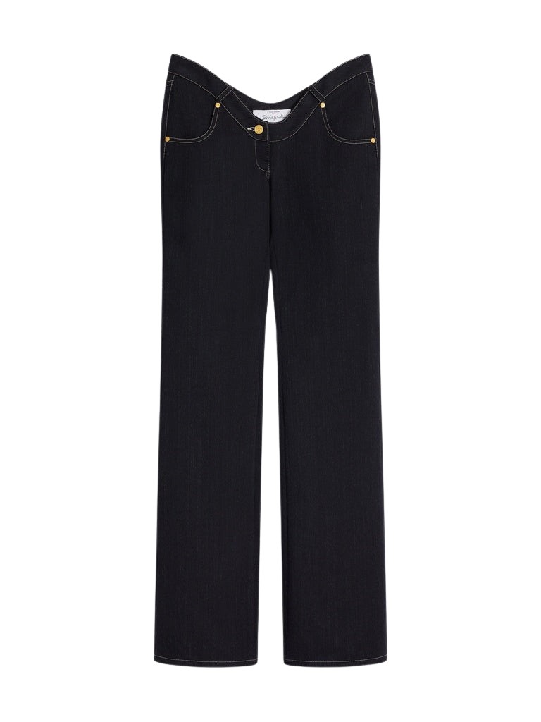 Schiaparelli Extreme Cut-Out Denim Pants Pants in Schiaparelli Authentic Luxury Fashion at Luxury Shoes 