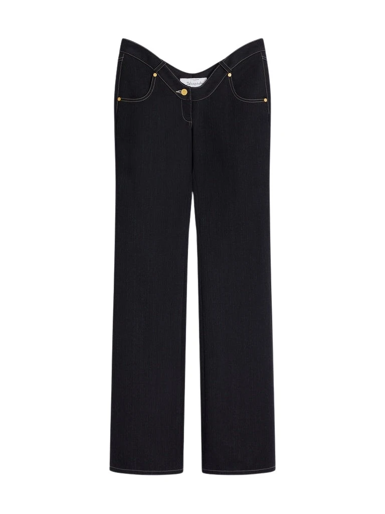 Schiaparelli-Extreme-Cut-Out-Denim-Pants22152_nobg Schiaparelli Extreme Cut-Out Denim Pants Pants in Schiaparelli Authentic Luxury Fashion at Luxury Shoes