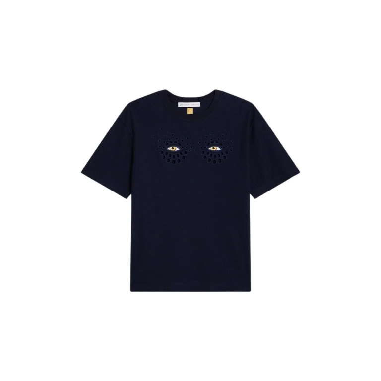 Schiaparelli Eyes T-Shirt Tops in Schiaparelli Authentic Luxury Fashion at Luxury Shoes 