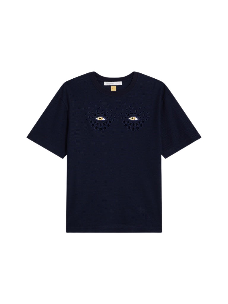 Schiaparelli Eyes T-Shirt Tops in Schiaparelli Authentic Luxury Fashion at Luxury Shoes 