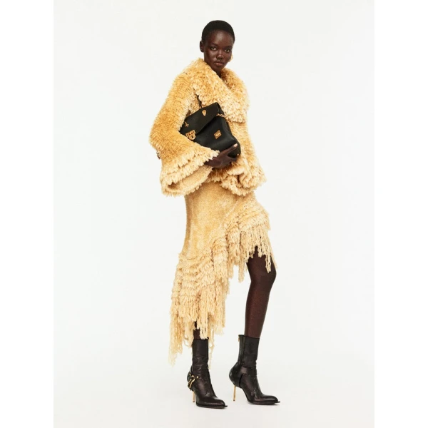 Schiaparelli Faux Fur Effect Knitted Dress Dresses in Schiaparelli Authentic Luxury Fashion at Luxury Shoes 