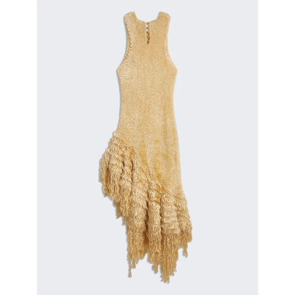 Schiaparelli Faux Fur Effect Knitted Dress Dresses in Schiaparelli Authentic Luxury Fashion at Luxury Shoes 