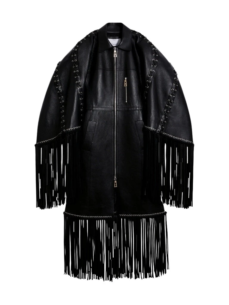 Schiaparelli-Fringed-Coat88698_nobg Schiaparelli Fringed Coat Coats in Schiaparelli Authentic Luxury Fashion at Luxury Shoes