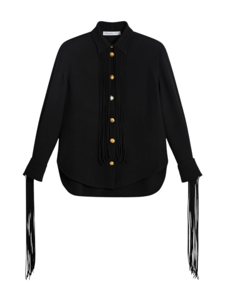 Schiaparelli Fringed Cowboy Shirt Tops in Schiaparelli Authentic Luxury Fashion at Luxury Shoes 
