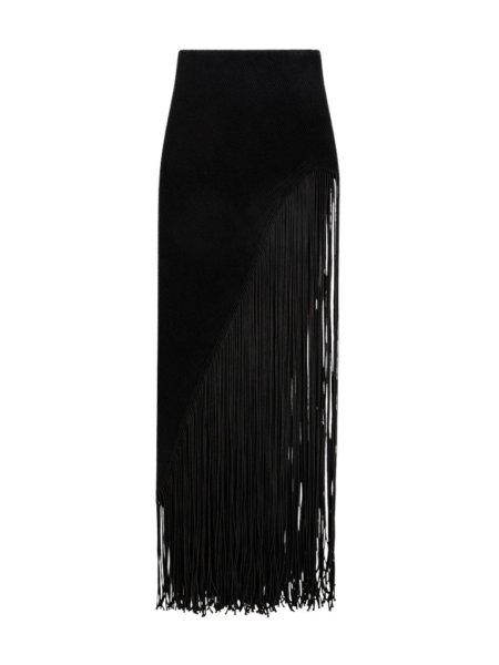 Schiaparelli Fringed Pencil Skirt Skirts in Schiaparelli Authentic Luxury Fashion at Luxury Shoes 